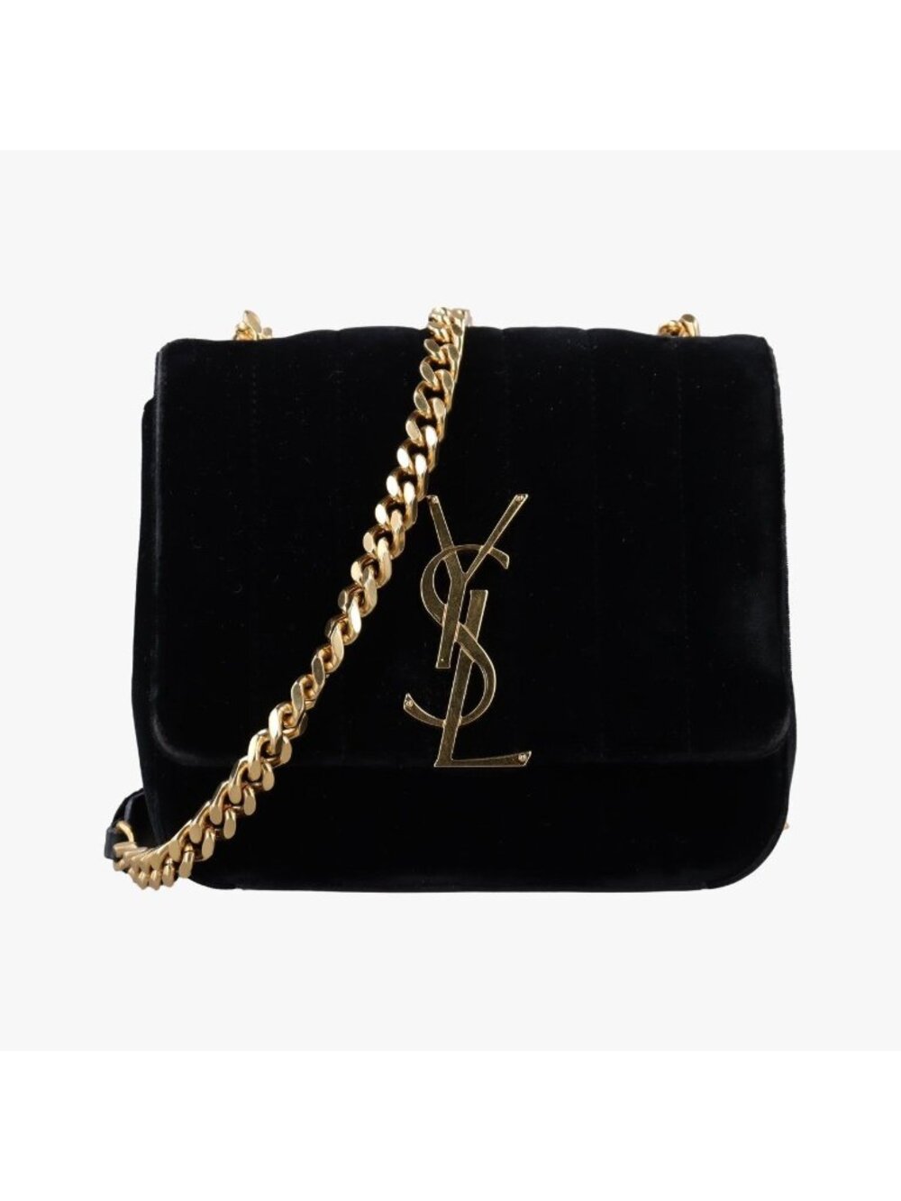 Saint Laurent Vicki Black Velour